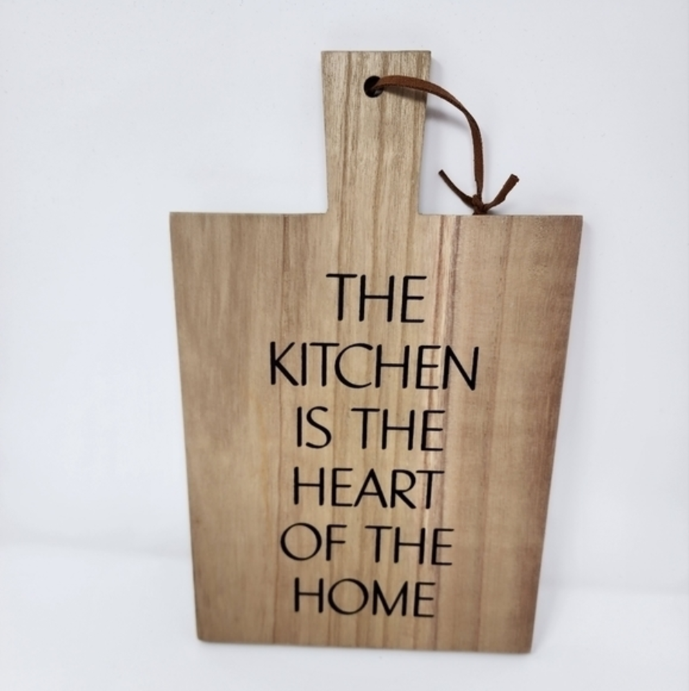 The Kitchen Is The‎ Heart Of The Home Wood Wall Decor NWT